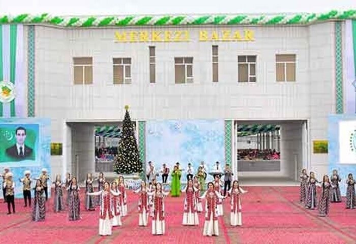 Central Bazaar in Turkmenistan’s Lebap Opens After Major Reconstruction