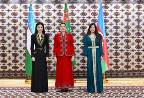 Oguljahan Atabaýewa, Leýla Aliýewa we Saida Mirziýoýewa üçtaraplaýyn duşuşyk geçirdiler