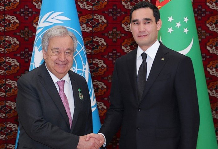 President of Turkmenistan Holds Talks with UN Secretary-General