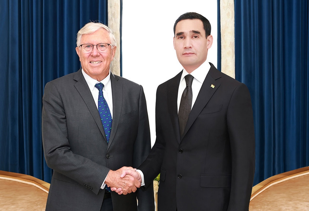 Встреча Президента Сердара Бердымухамедова с генеральным директором компании «Nicklaus Companies» Джоном Ризом, 6 ноября, 2025 г., Вашингтон, США