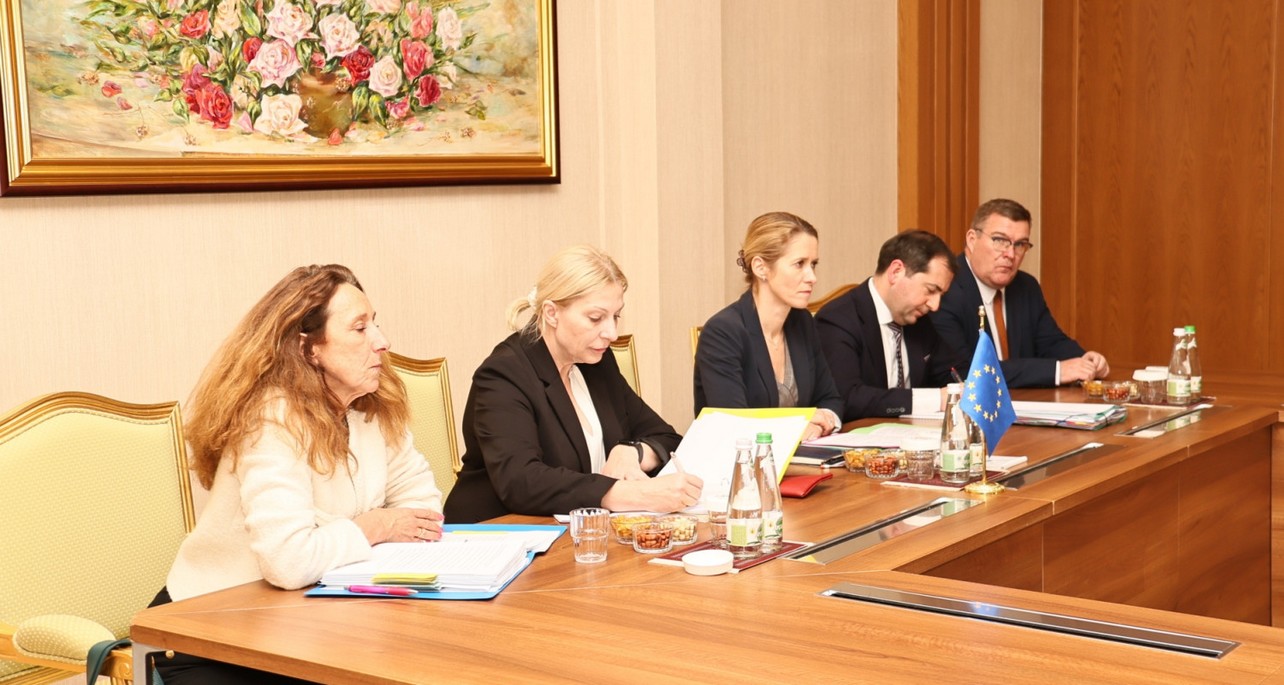 Встреча Рашида Мередова с Каей Каллас, 27 марта, 2025 г., Ашхабад, Туркменистан (Фото: МИД Туркменистана)