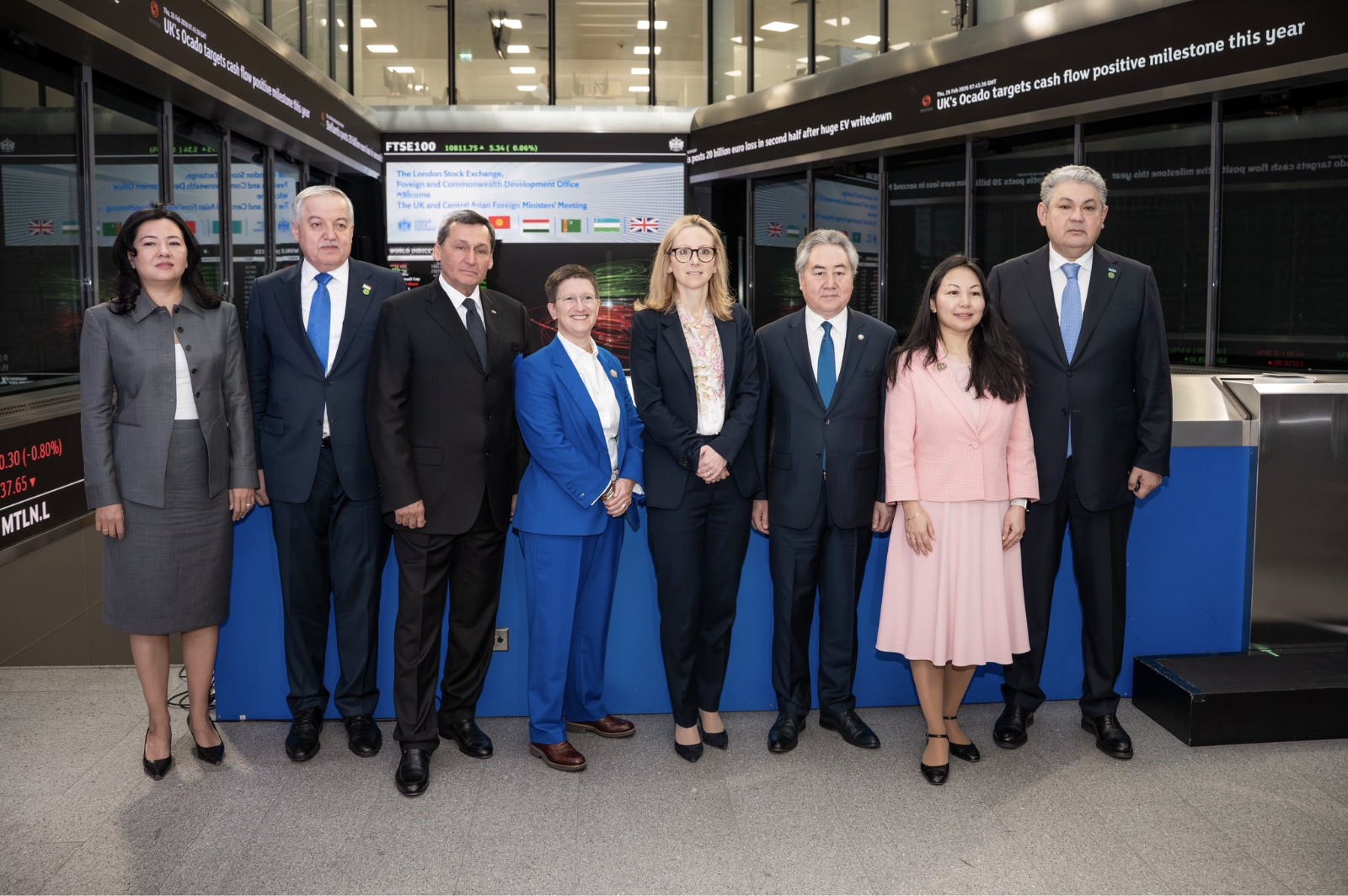 Merkezi Aziýa ýurtlarynyň Daşary işler ministrleriniň Julia Enn Hoggett we Lýusi Rigbi bilen duşuşygy, 2026-njy ýylyň 26-njy fewraly, London, Beýik Britaniýa (Surat: Gazagystanyň Daşary işler ministrligi)