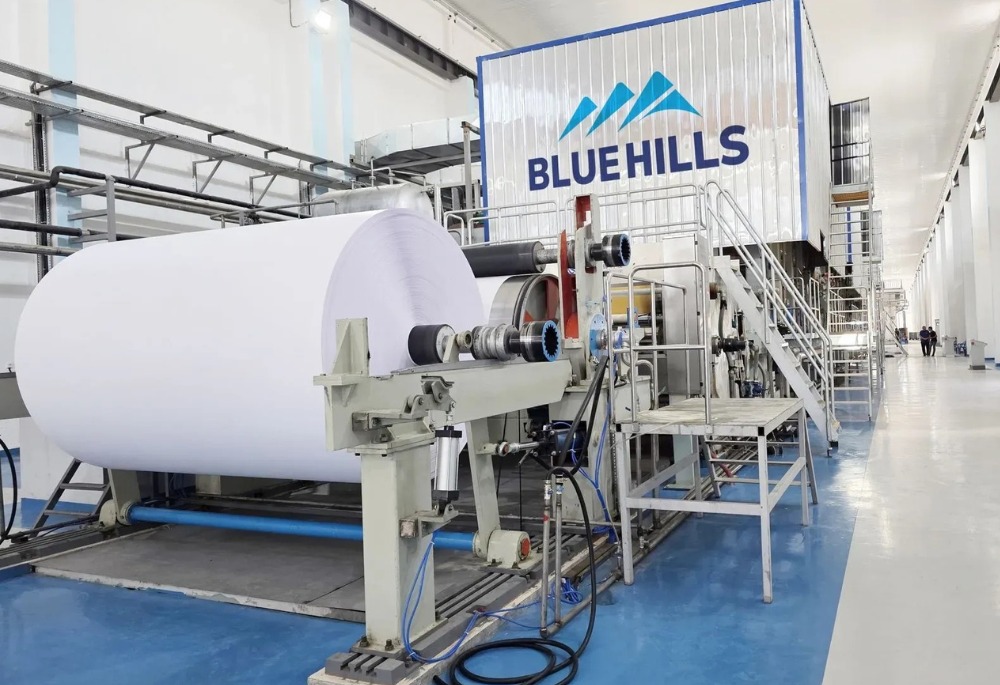 Blue Hills paper production line (Photo: Blue Hills)
