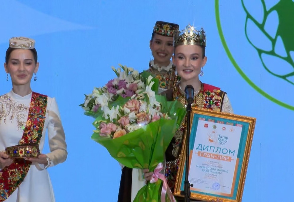 Amina Mahmudova (Uzbekistan), winner of the Tatar Kyzy-2026 competition, Avaza, Oct. 8, 2026. (Photo: THP)