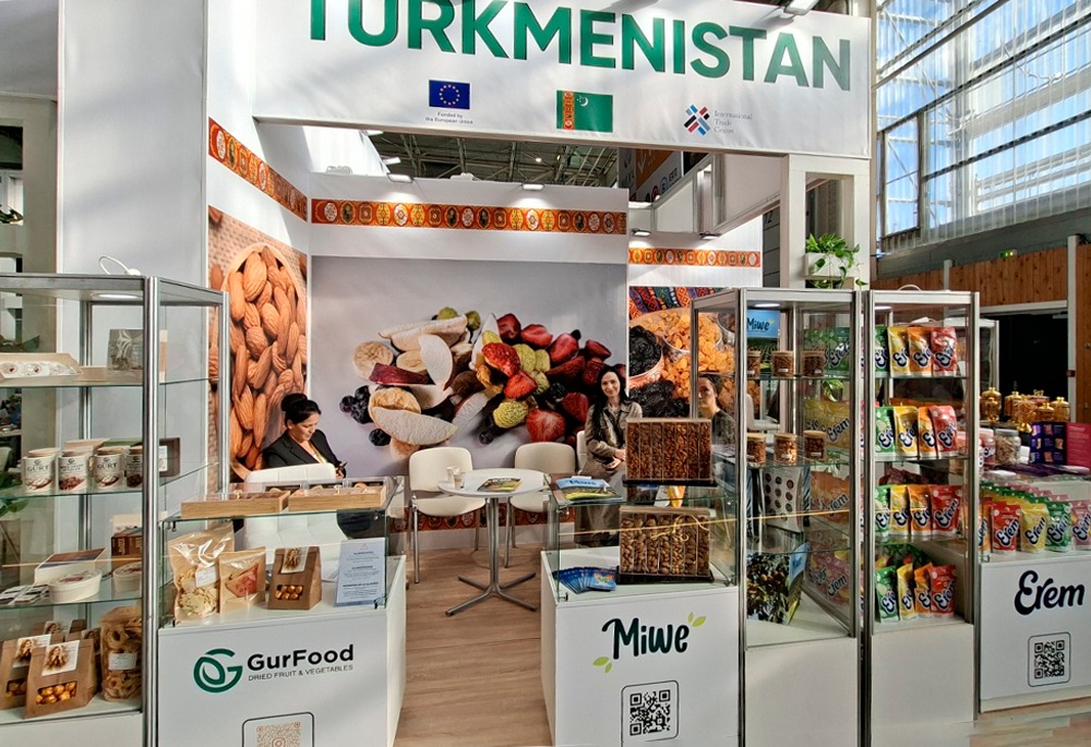 Turkmen producers’ exhibition stand at SIAL Paris, Oct. 17-21, 2026, Paris, France (Photo: EU Delegation to Turkmenistan)