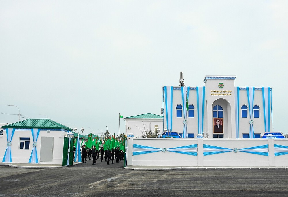 Opening of the Esenguly District Prosecutor’s Office, Jan. 26, 2026, Balkan Province, Turkmenistan